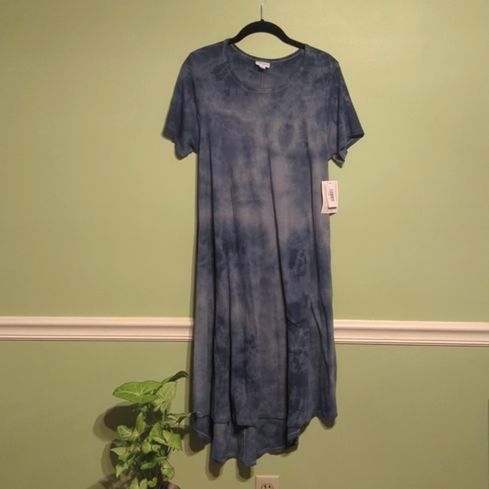 NEW LuLaRoe Blue Carly Maxi Dress
